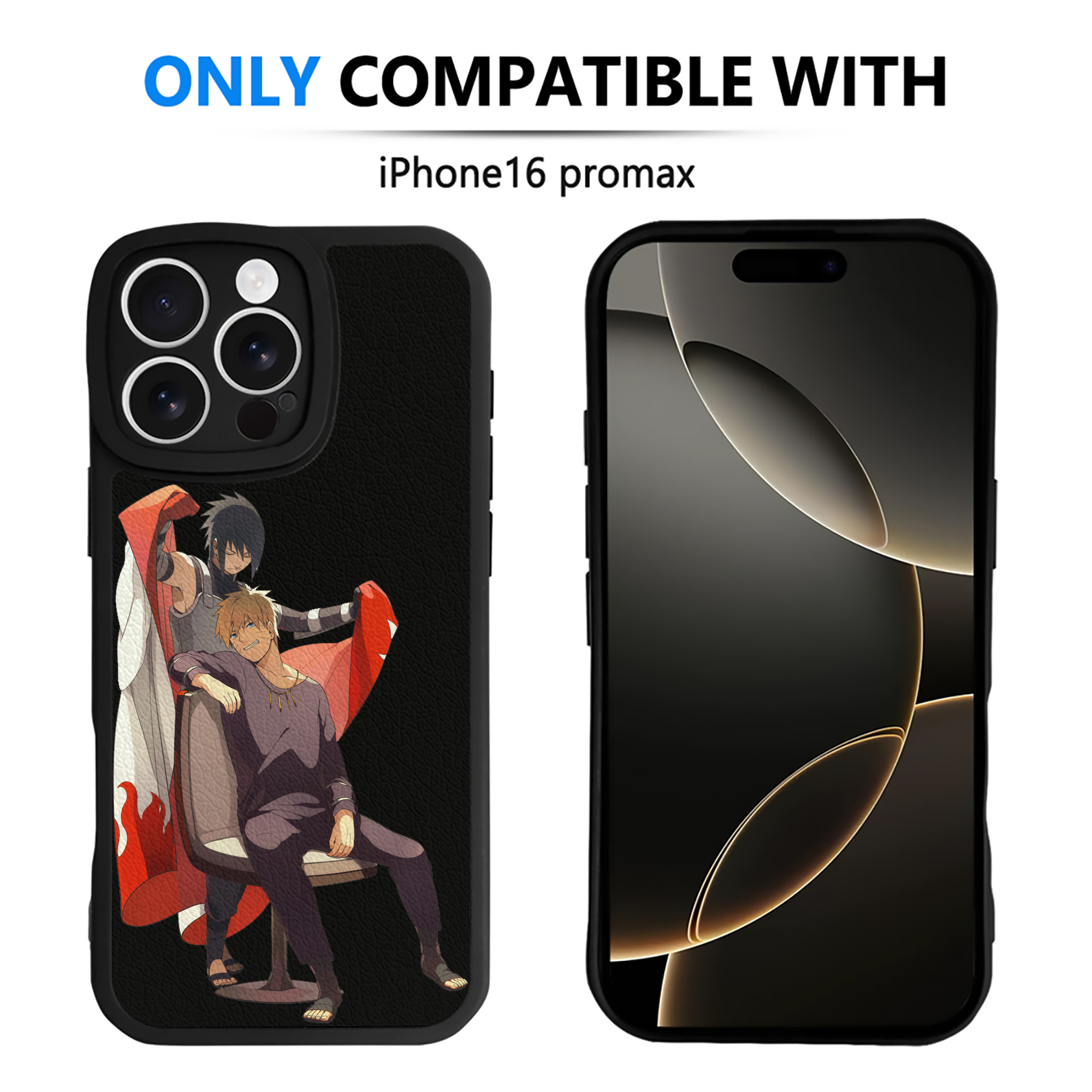 （画像用） NARUTO -ナルト- うずまき ナルト Uzumaki Naruto 【iPhone 16シリーズ対応】シリコンスマホケース（レザー調） 材質：シリコン